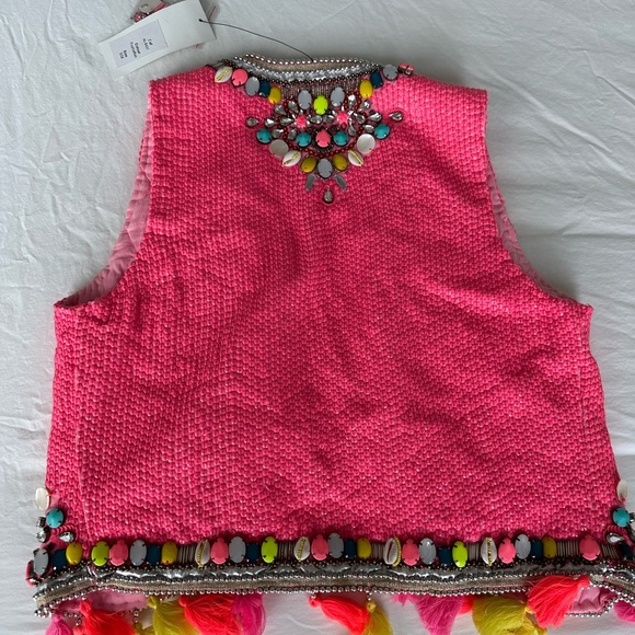 Handmade Unique Pink Vest - Picture 2 of 2